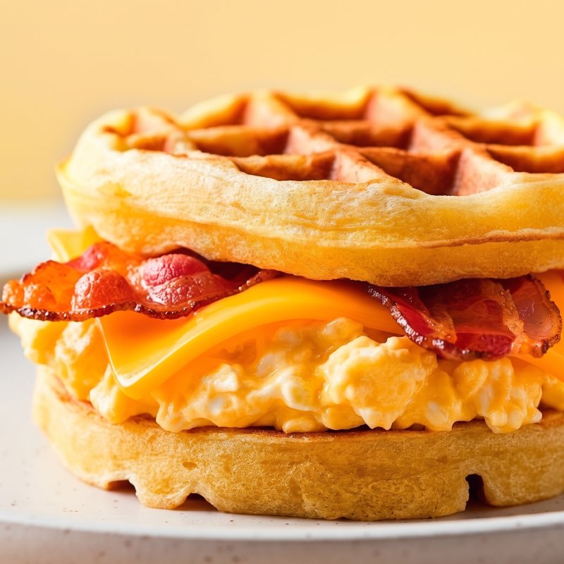 Egg & Bacon Pandewaffle