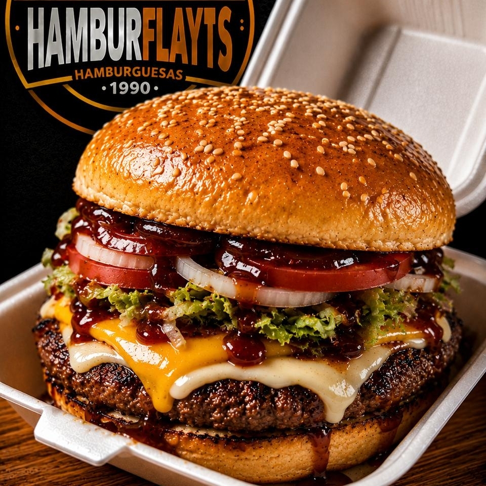 Hamburguesa BBQ la Cruz Azuleña