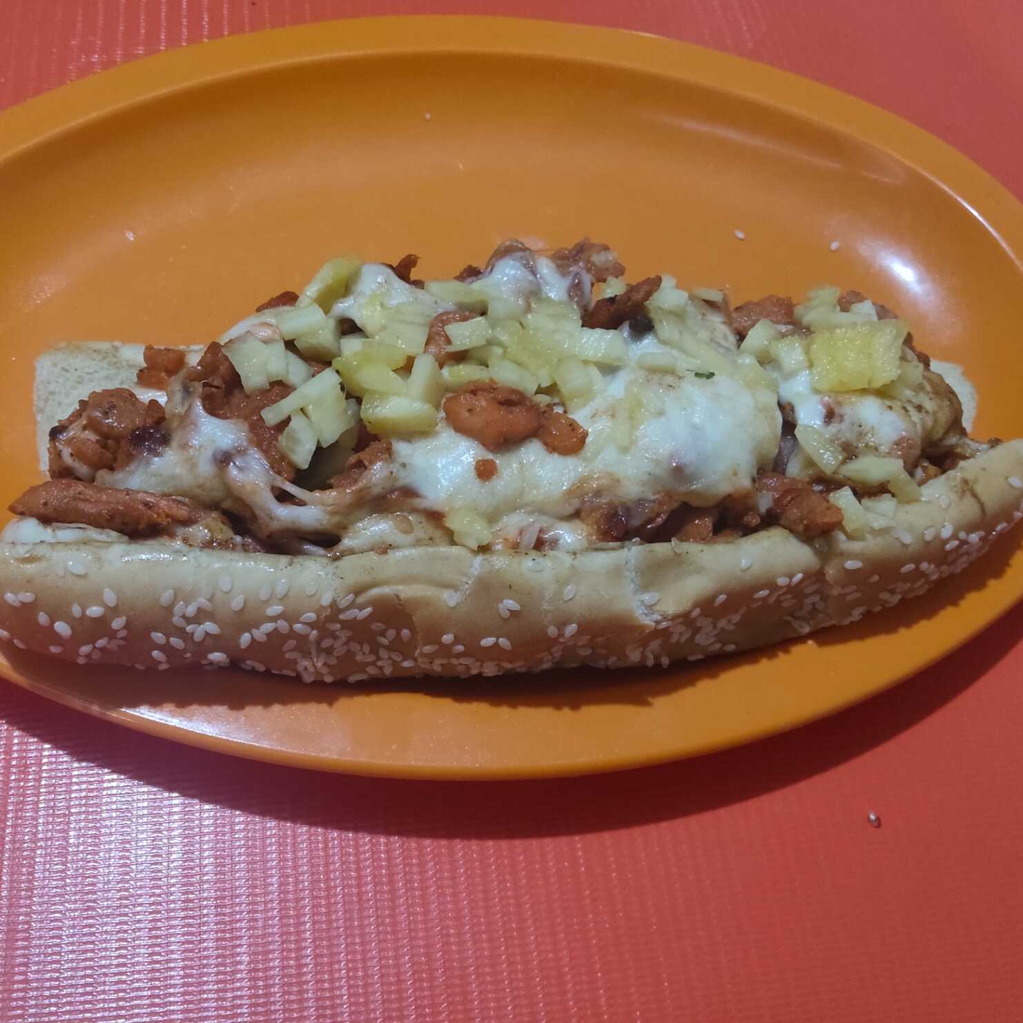 Hot dog con carne jumbo