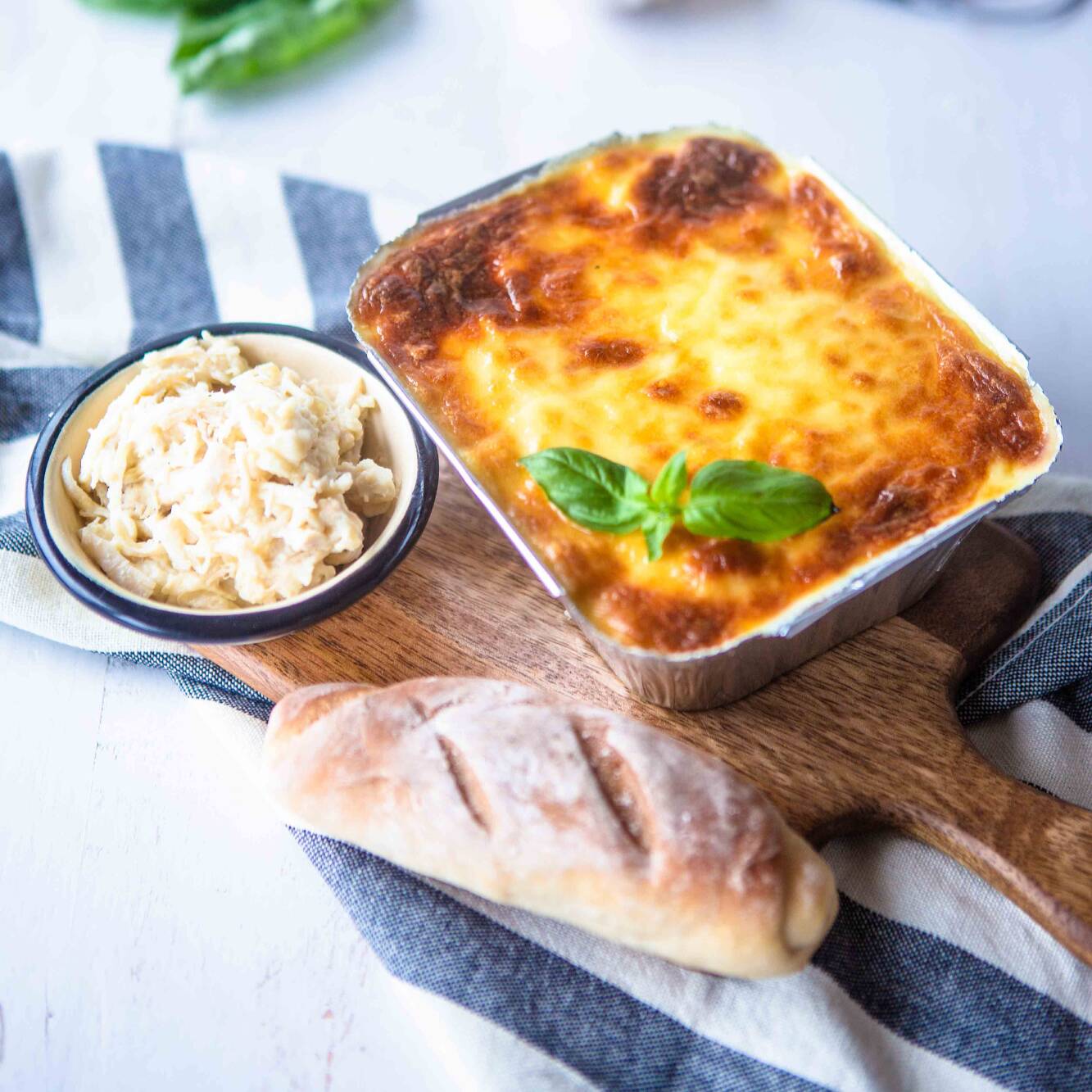 Lasagna de Pollo Alfredo