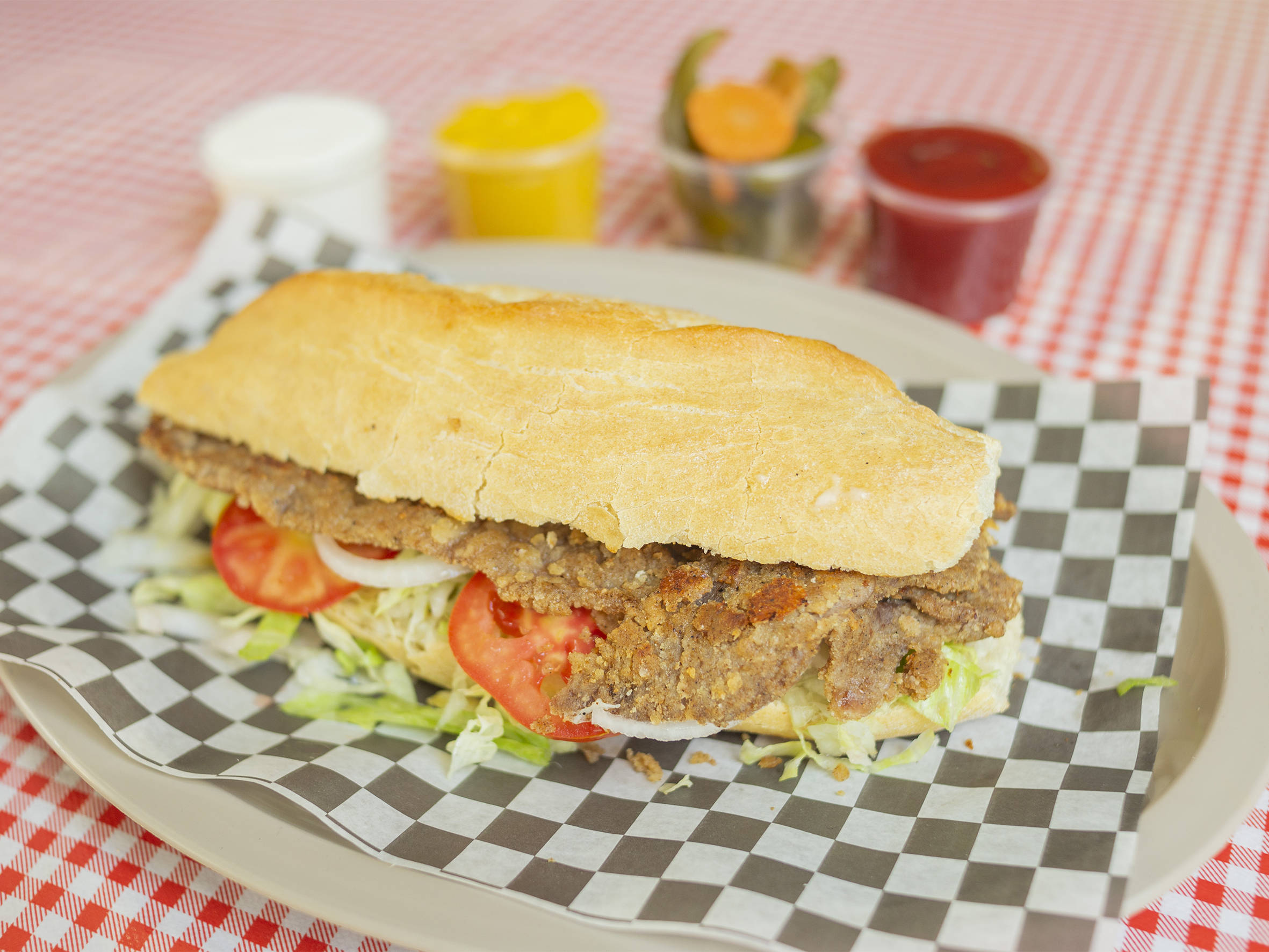 Lonche milanesa de res