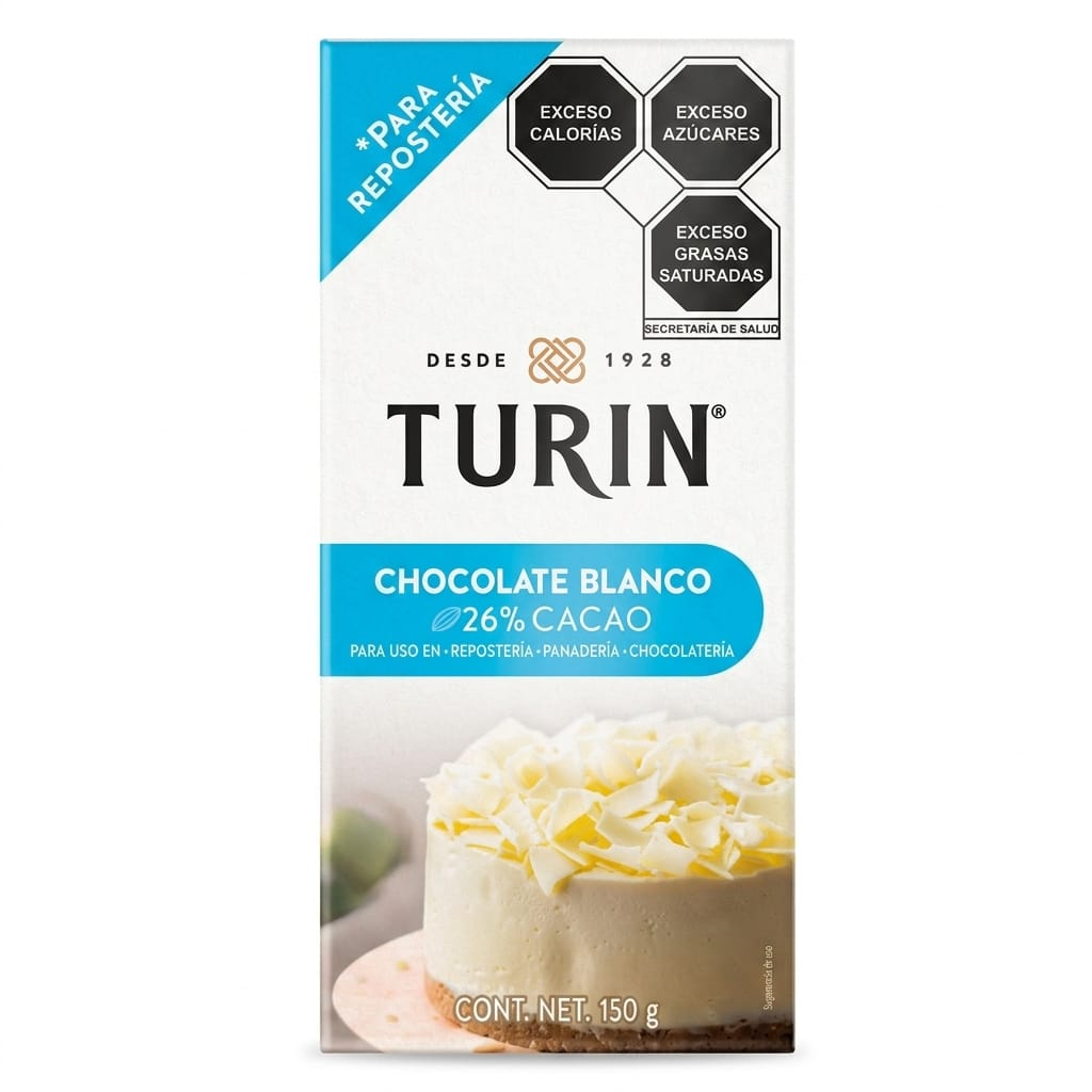 Turin Chocolate Blanco para Repostería 150 G