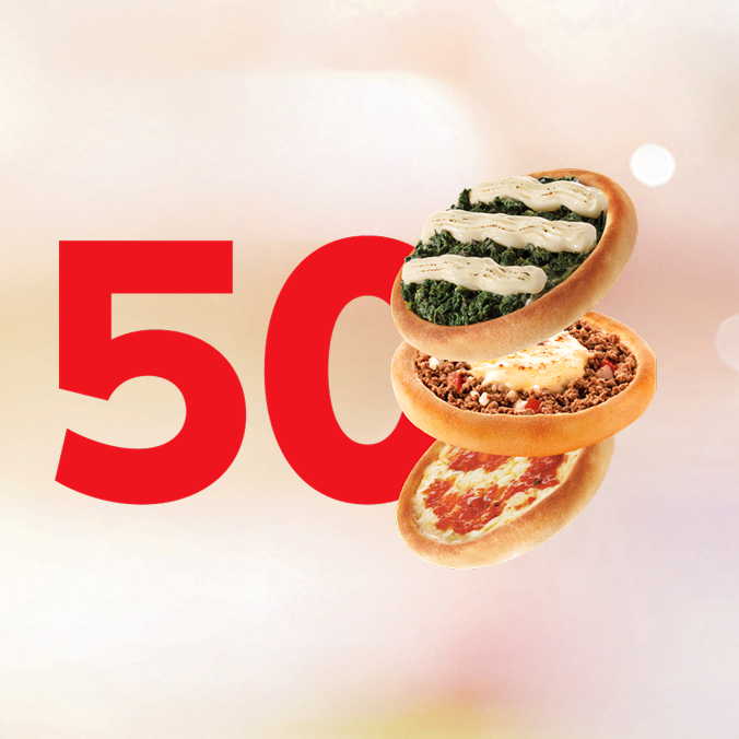 Aproveite a promoção para levar as Esfihas mais Especiais do Brasil: Carne, Frango, Calabresa com Mussarela, Italianinha, Carne com Mussarela, Frango com Cremely, Espinafre ou Queijo.