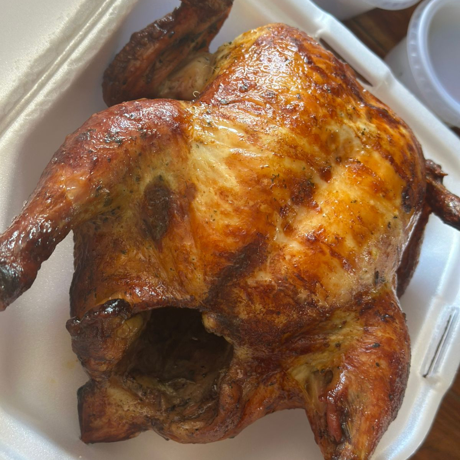 Galeto, Vinagrete, farofa