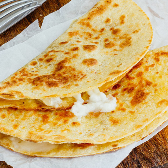 4 quesadillas harina