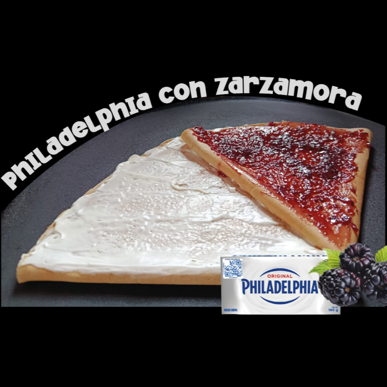 Queso Philadelphia con Zarzamora