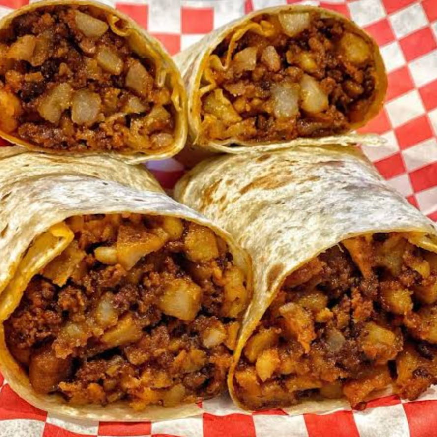 BURRO DE PAPAS CON CHORIZO
