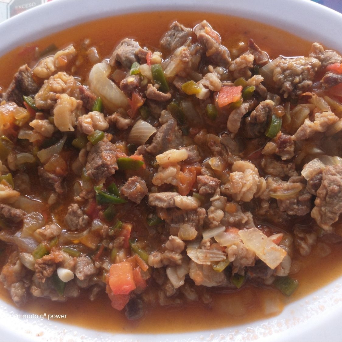 Comida Bistec a la mexicana