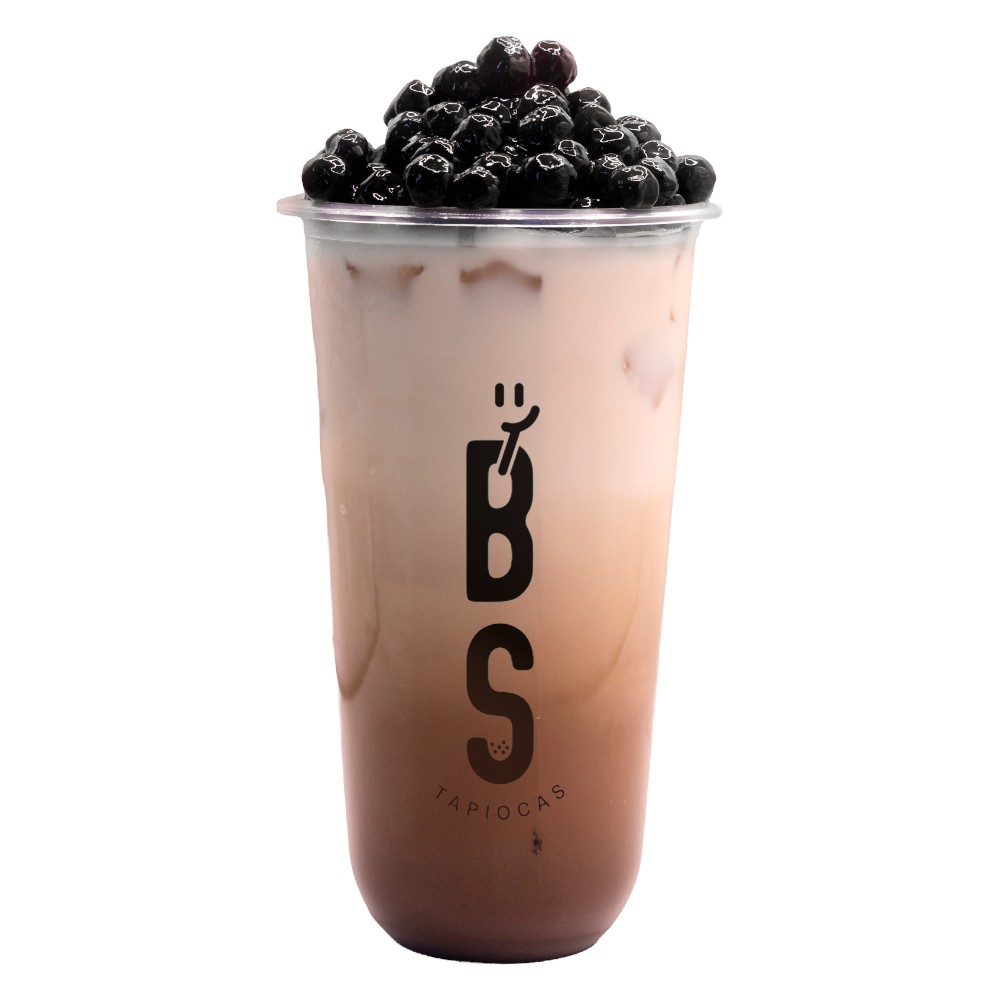 B11. Caramel Macchiato Black Boba Large.