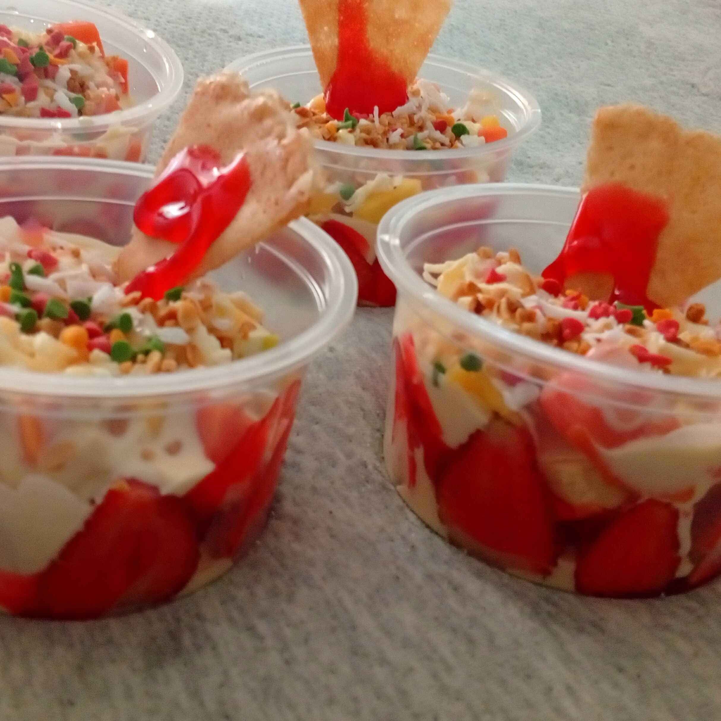 Fresas con Crema de Leche y Queso 12 oz