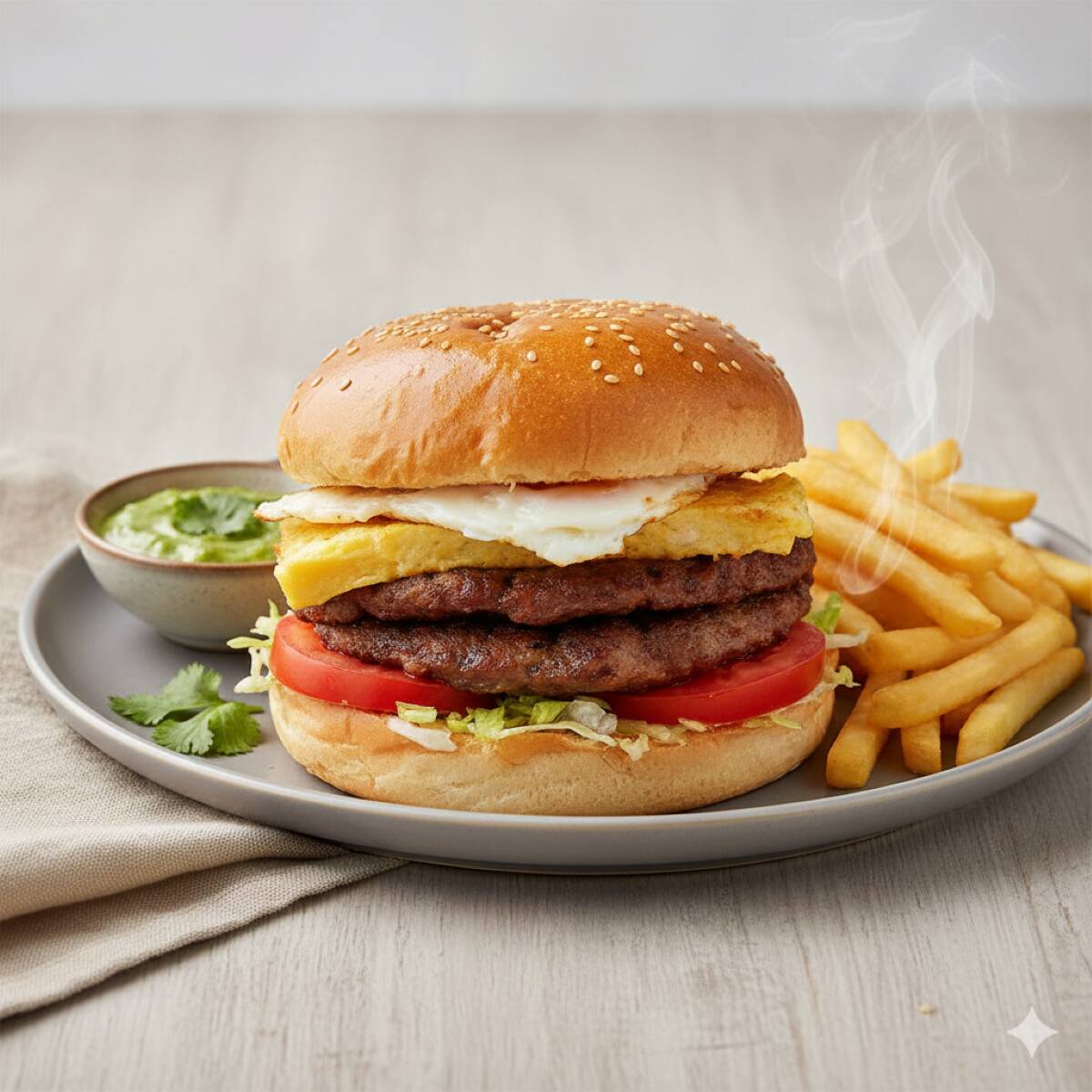 Hamburguesa Doble Queso Carne