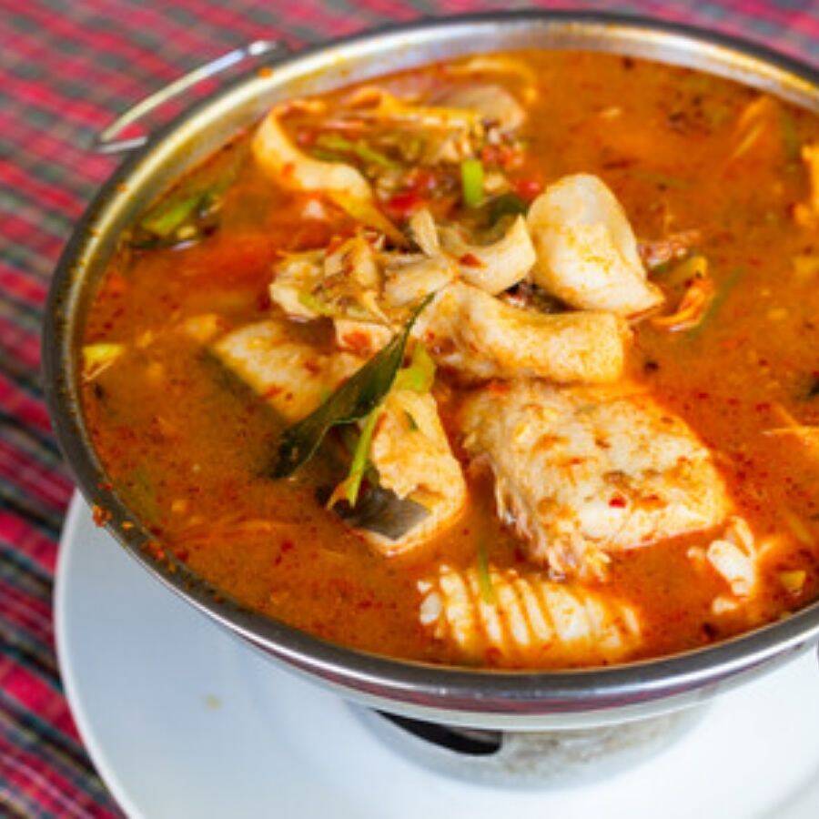 Caldo de Mojarra y Camarón