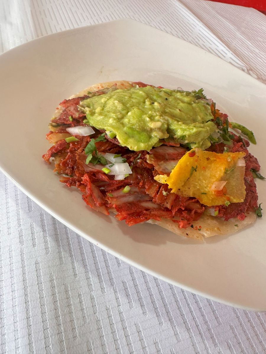QUESADILLA PASTOR (CARNE ADOBADA) TORTILLA HARINA