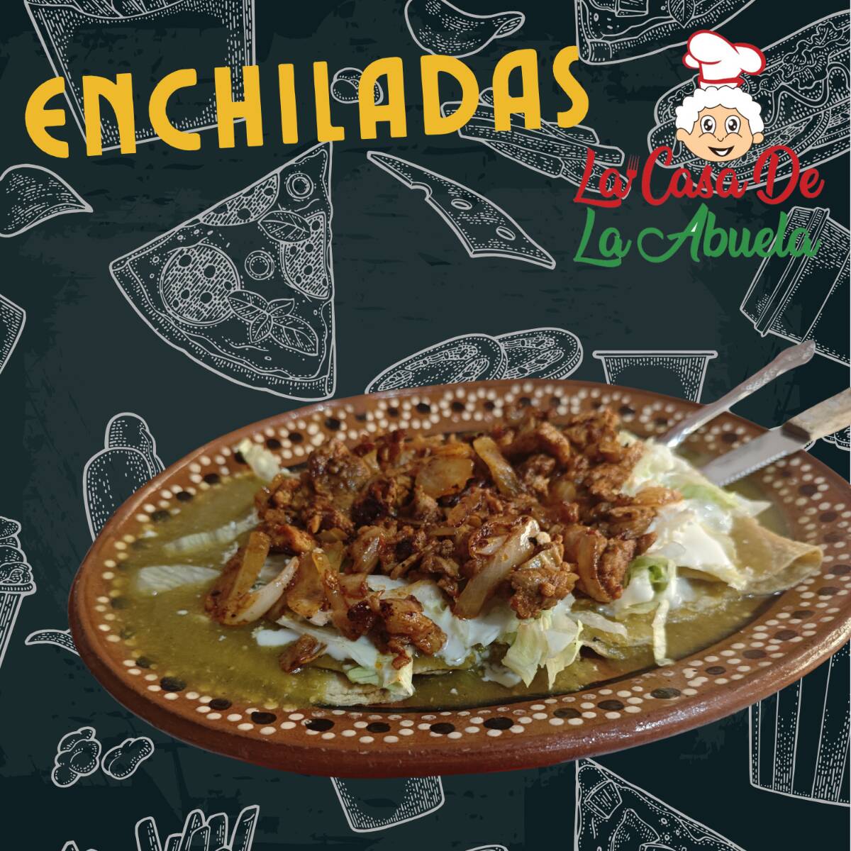 Enchiladas Bistec
