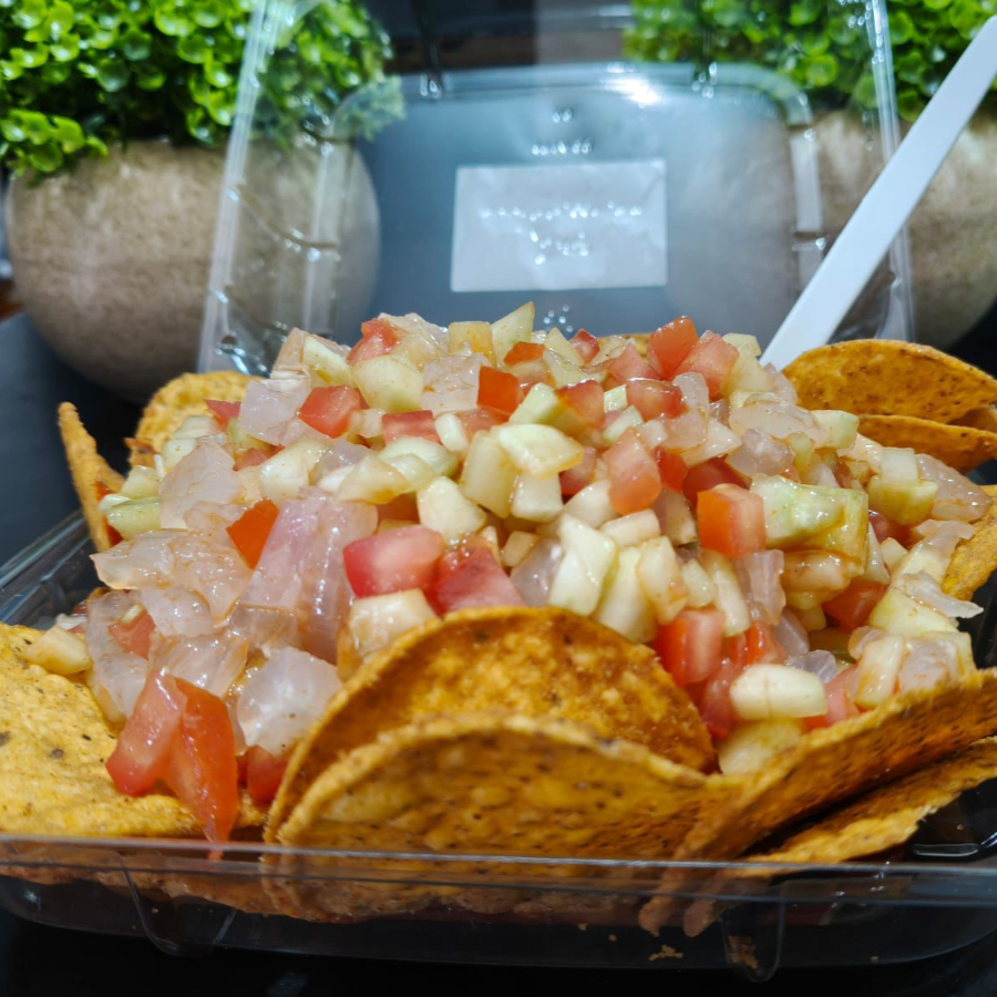 Tostitos con Cuerito Pepino y Jitomate