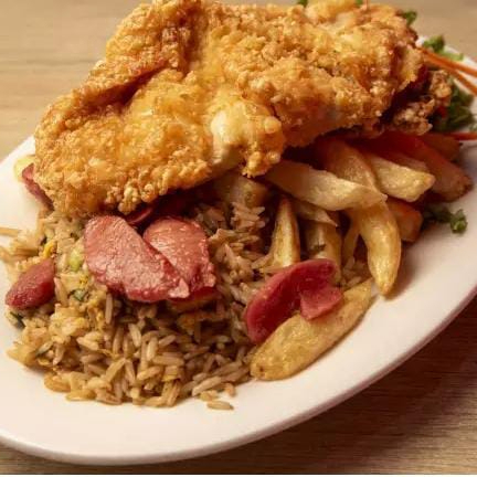 Mostrito Broaster y refresco