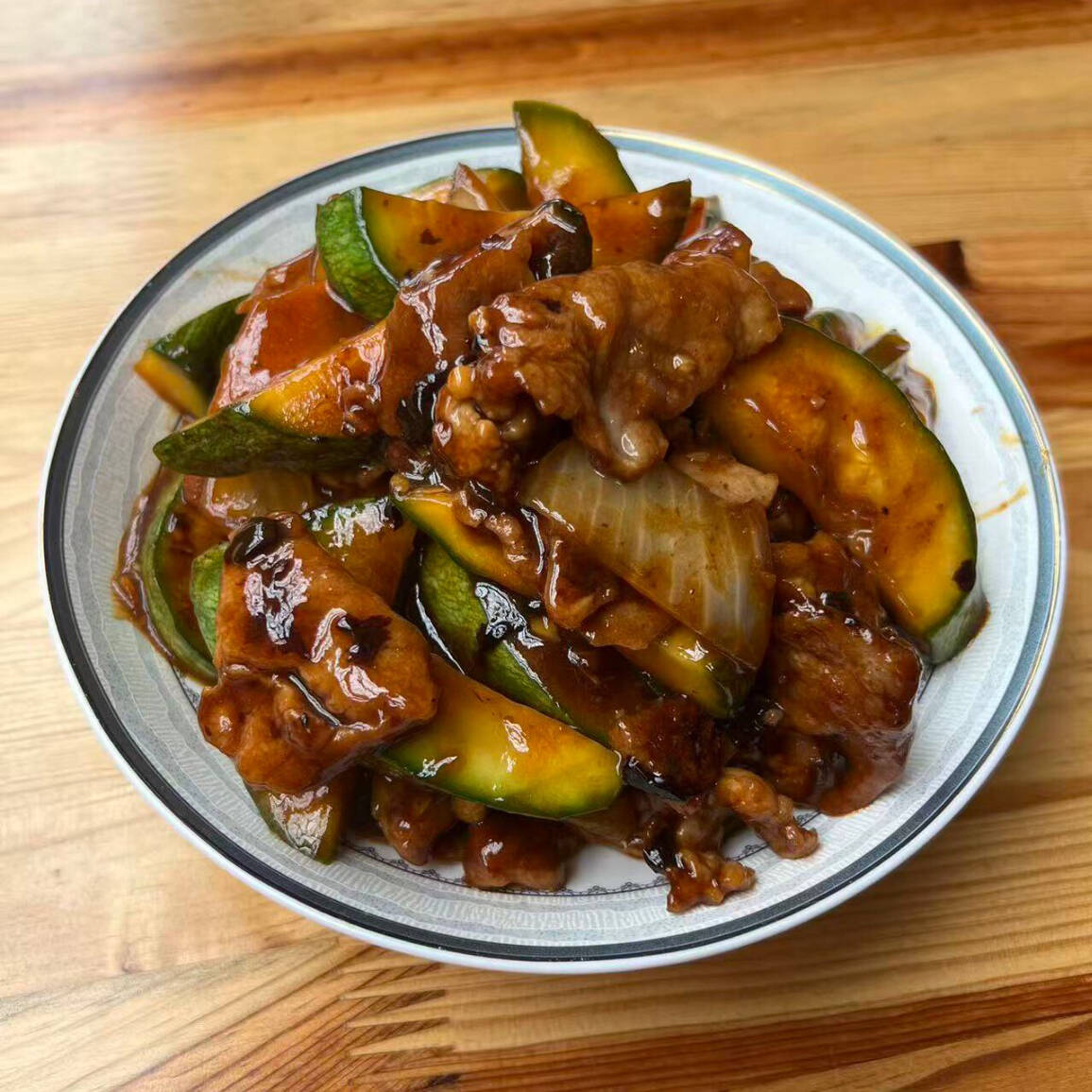 Cerdo con calabaza