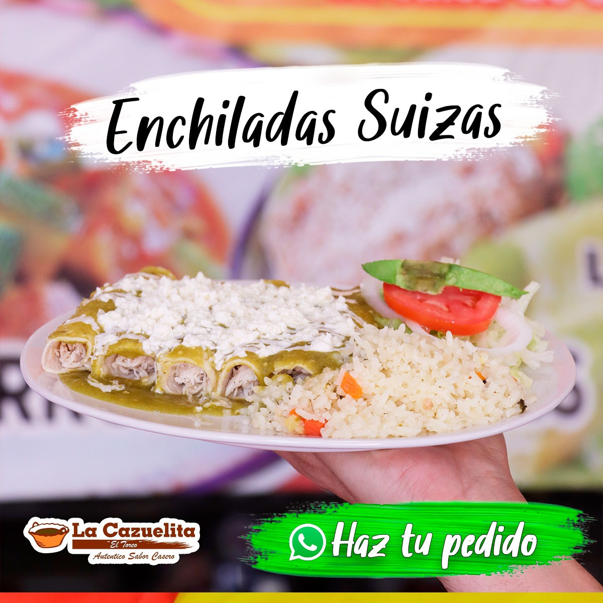 Enchiladas Suizas de Pollo