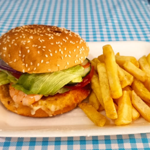 Hamburguesa de camarón
