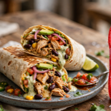 Burrito de Pollo Sin Chile