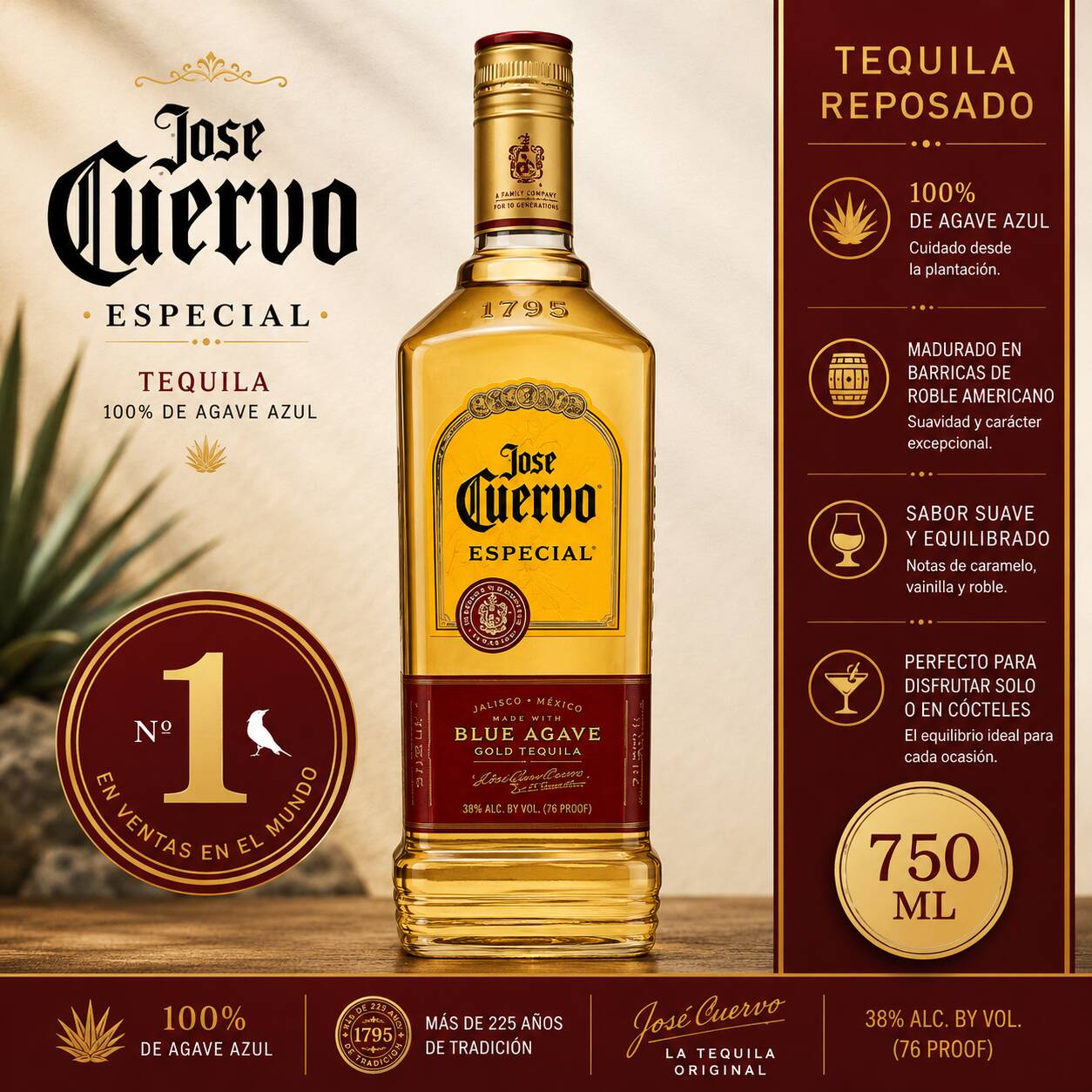 Tequila Jose Cuervo X 750 Ml