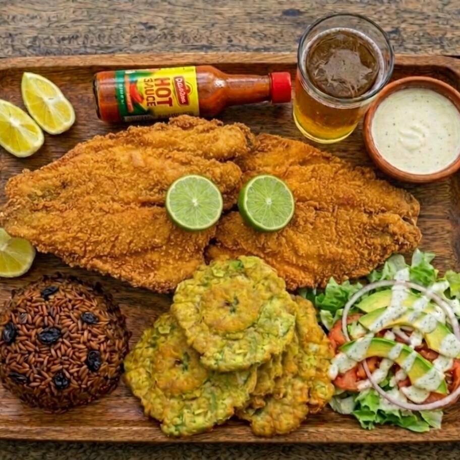 Filete De Tilapia Apanado Especial Arroz con Coco