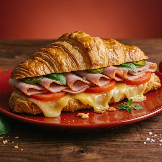 Croissant de Jamón y Queso Gouda