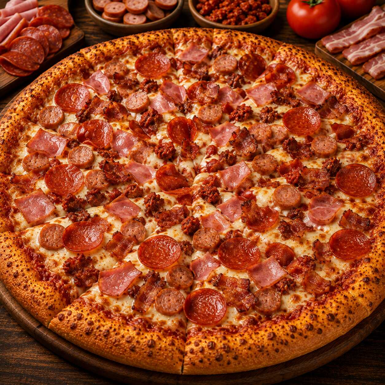 Pizza de Carnes Frías
