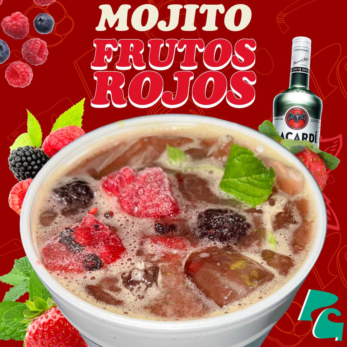 Mojito Frutos Rojos