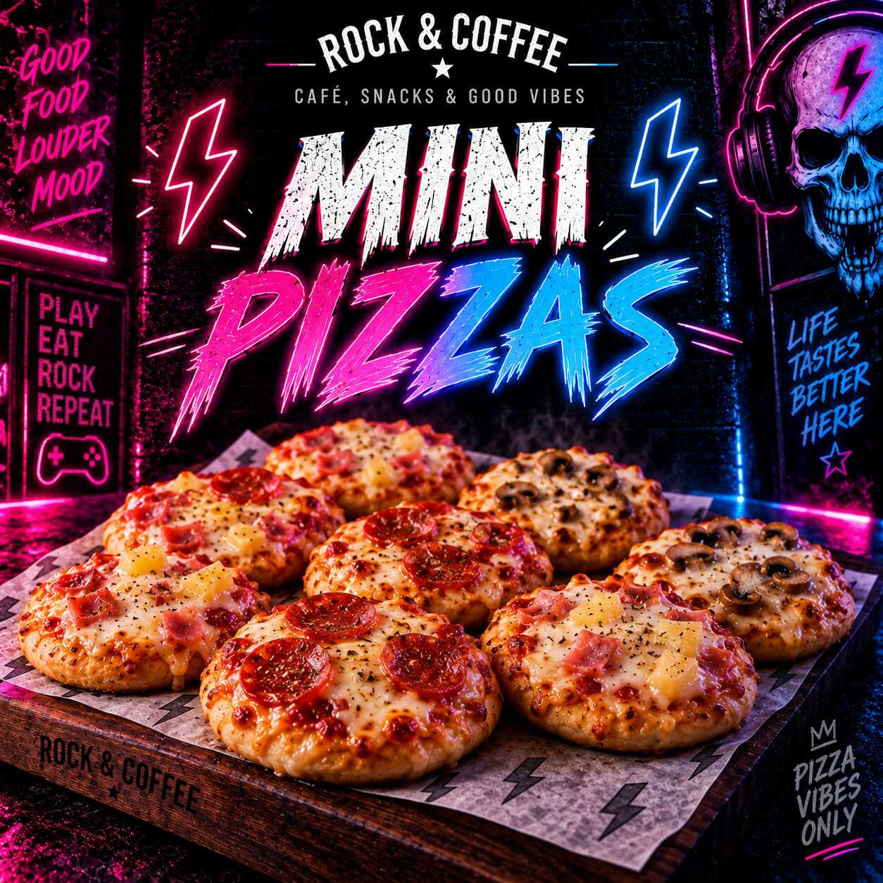 Mini Pizzas Rock 10 Pzas 🔥