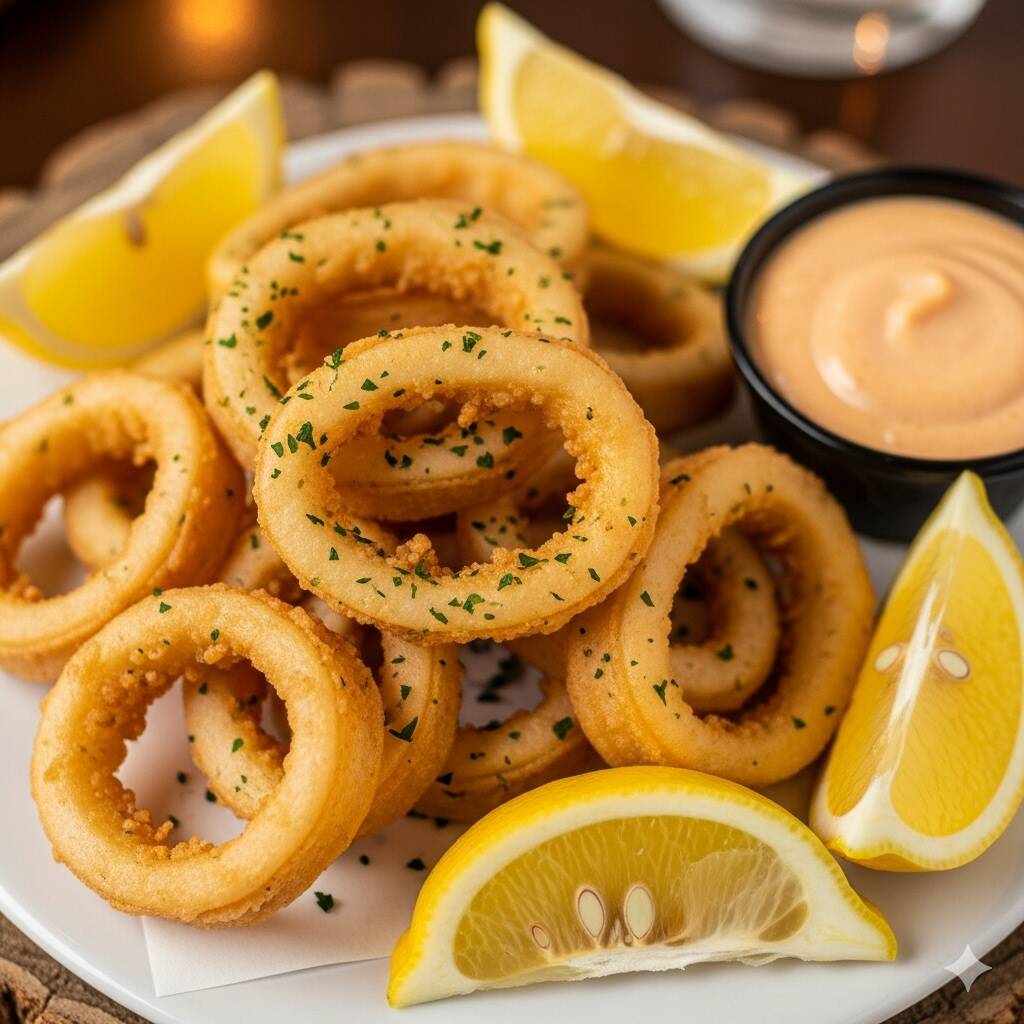 400g de lulas empanadas e crocantes. (Imagem meramente ilustrativa)