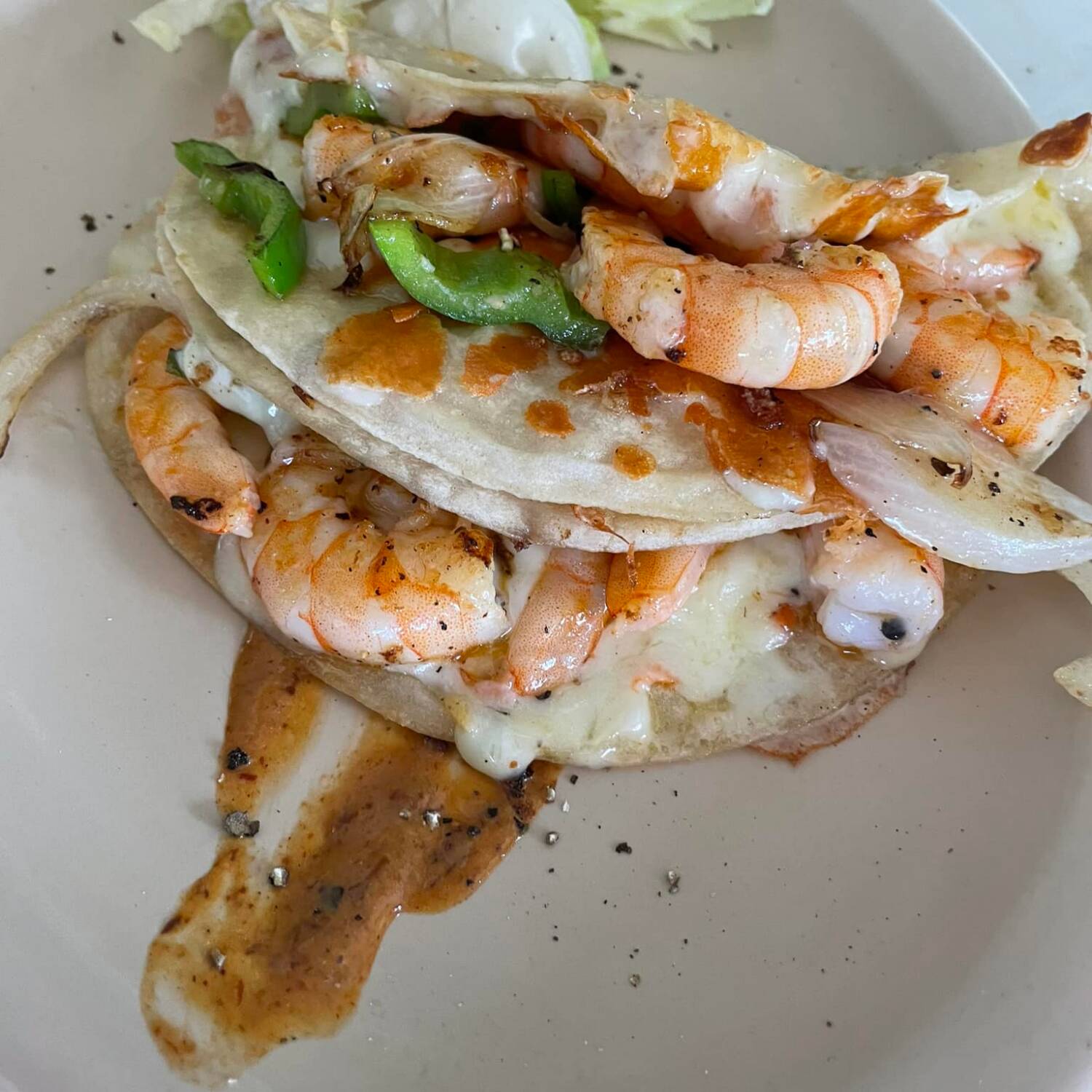 QUESDILLAS DE CAMARON