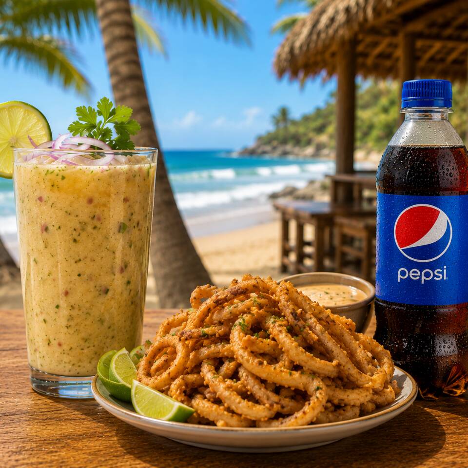 Combo Leche de Tigre y Chicharron de Pota+Gaseosa