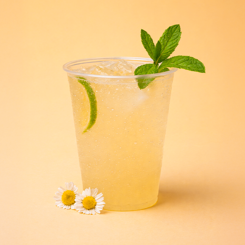 Limonada manzanilla menta