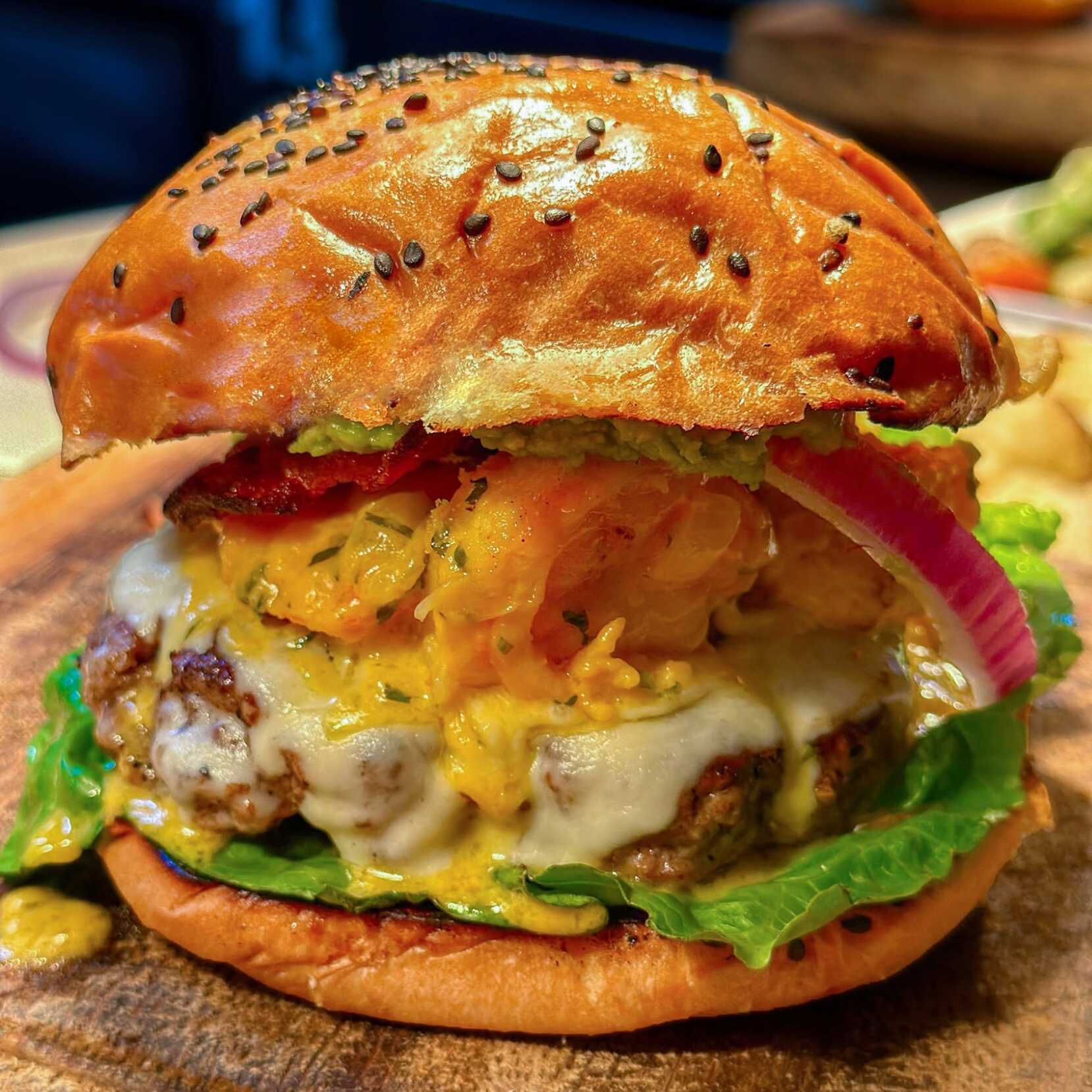hamburguesa mar y tierra