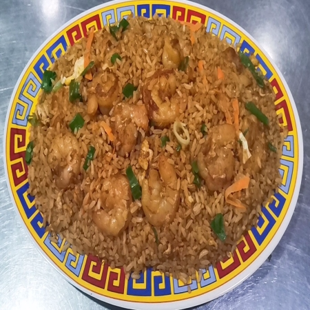 Arroz con Carne y Camarones  (MEDIO)