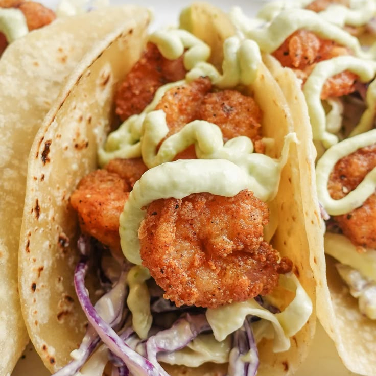 Tacos de Camarón Empanizado