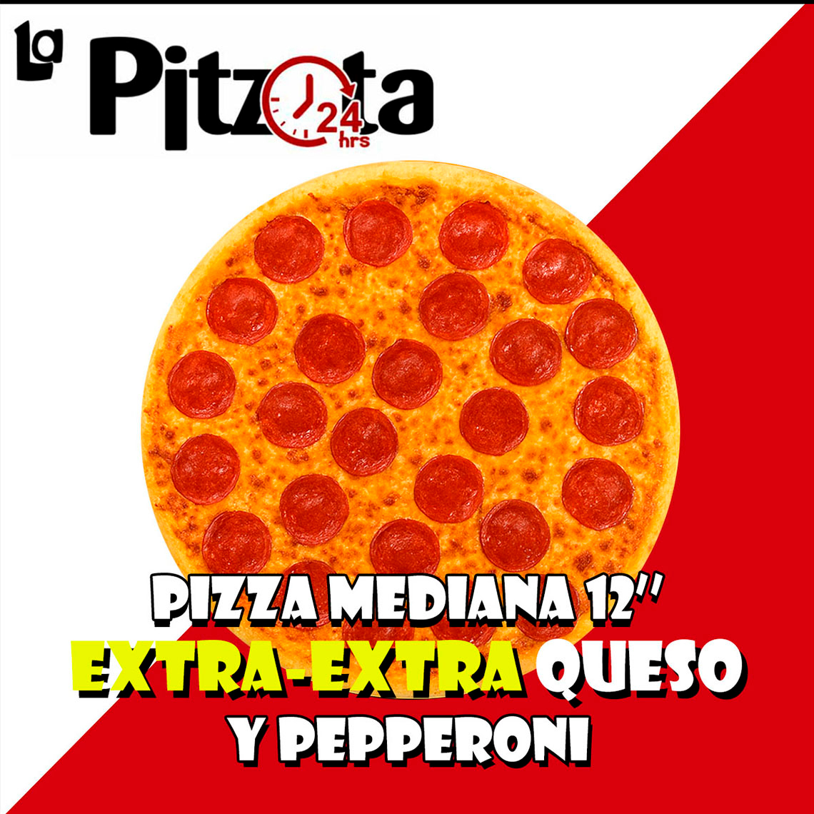 Pizza 12'' Extra-Extra Queso Pepperoni