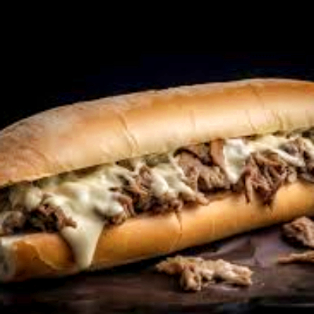 Lonche de Bistec con Queso