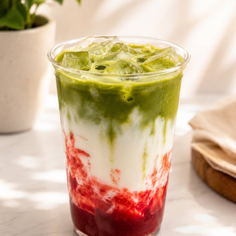 Fresa Matcha Latte