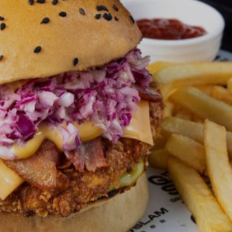 🍔Combo-Colburger Sencilla+Papas+1Gaseosa250ml 🥤