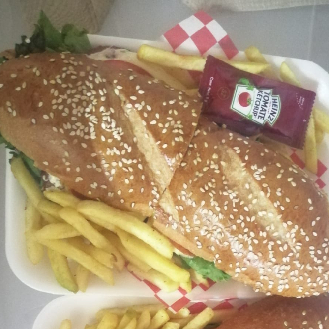 Baguettine de Milanesa de Pollo Empanizada