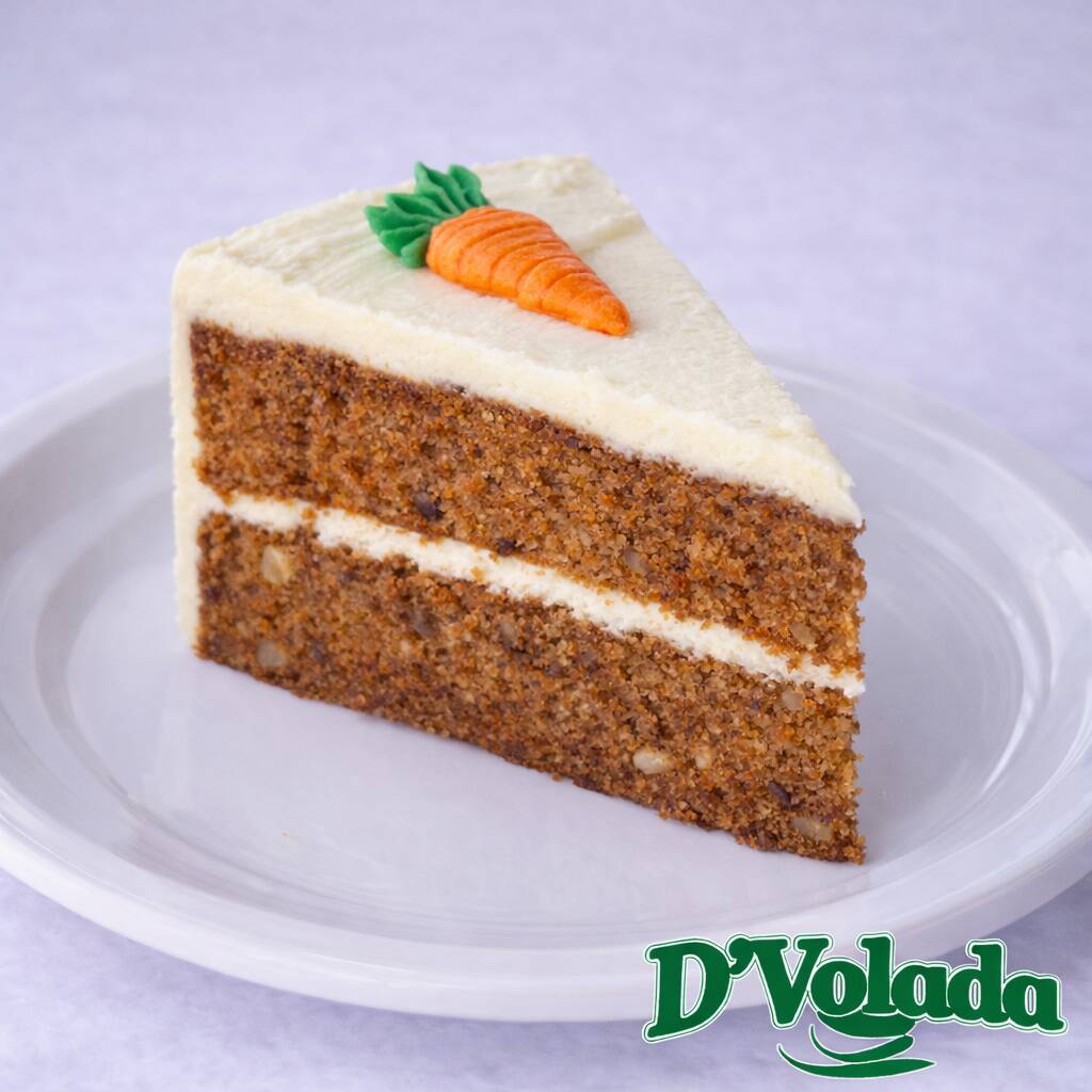 Rebanada de pastel de zanahoria