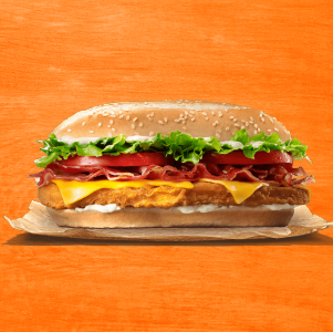 King de Pollo® Queso Tocineta .