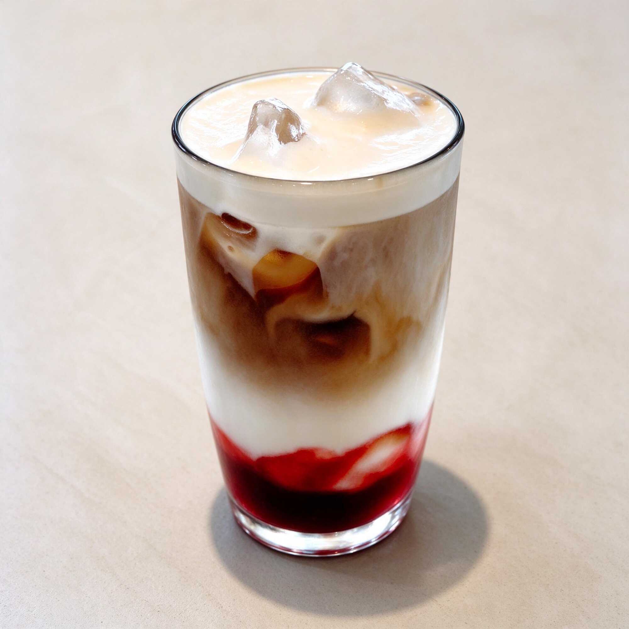 STRAWBERRY ICED LATTE