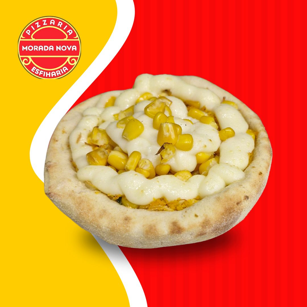 frango, catupiry requeijao e milho