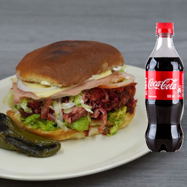 Torta Colita de Pavo Especial más Refresco 600 ml