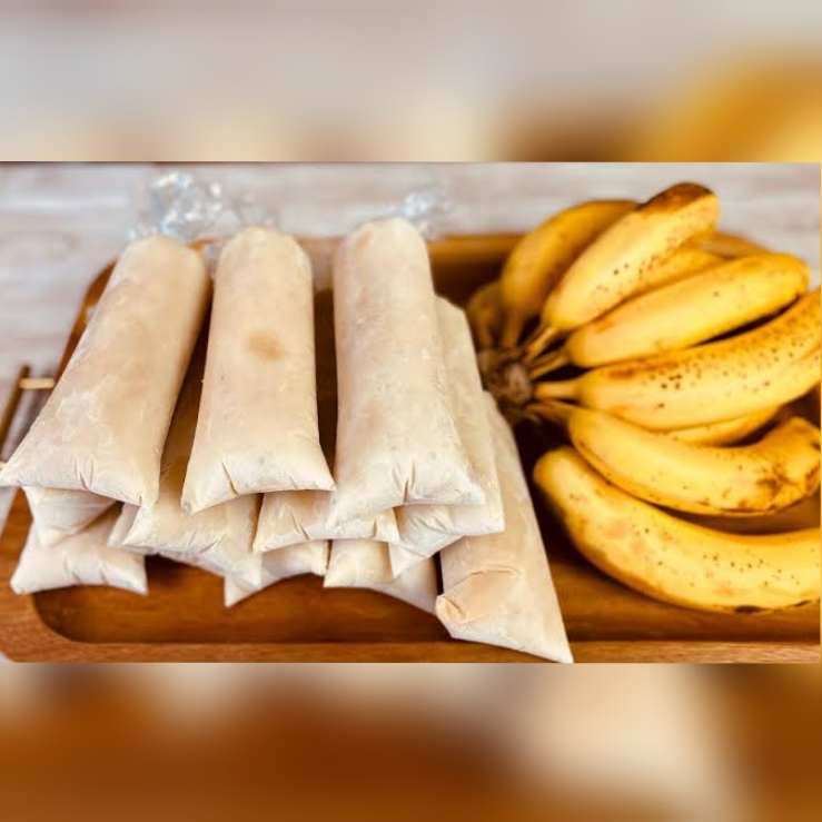 saborines de platano con leche