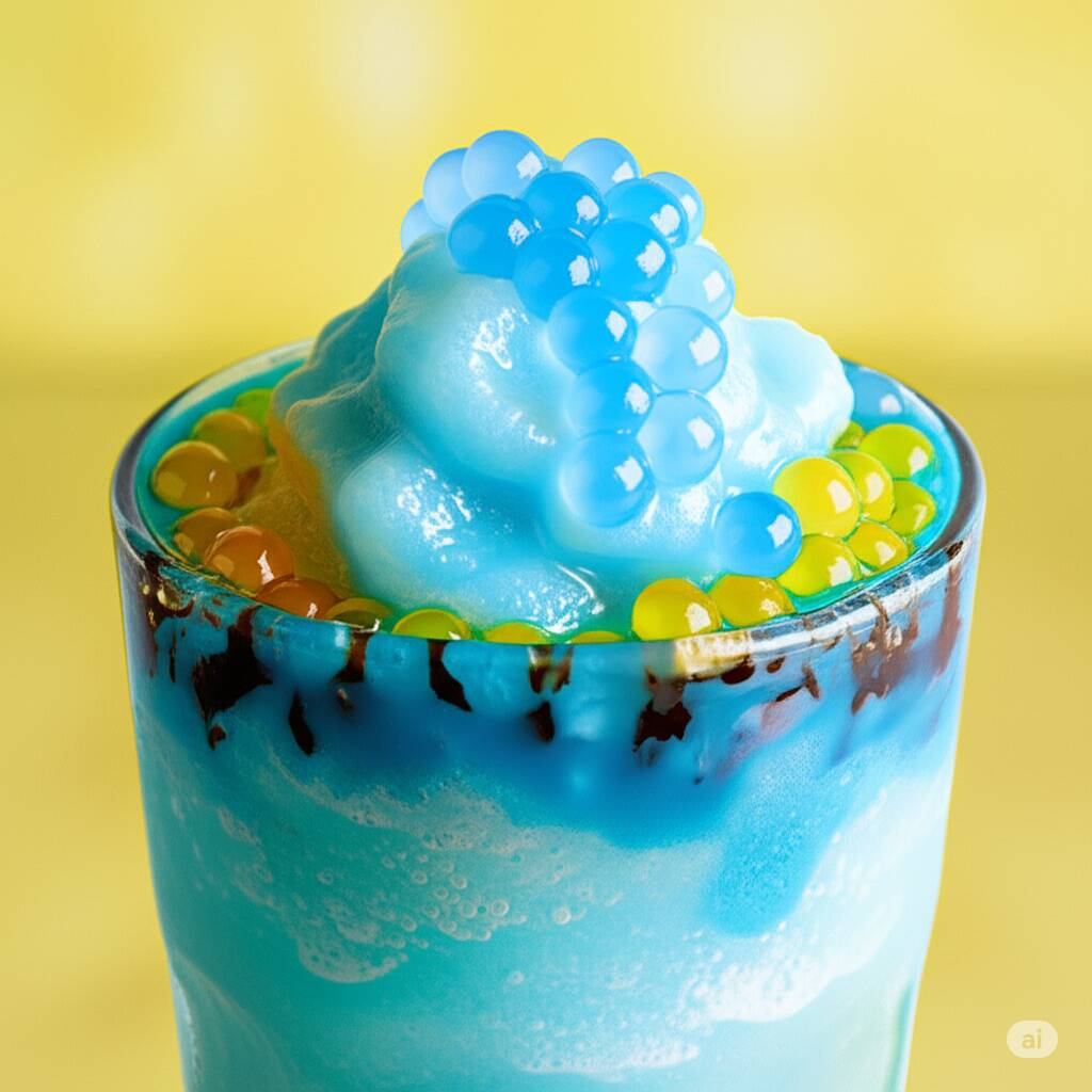 Frappe Mora Azul Con Perlas Explosivas (22 Oz)😋💥