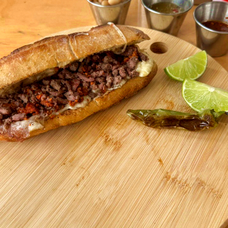 TORTA DE CHORIZO AL CARBON